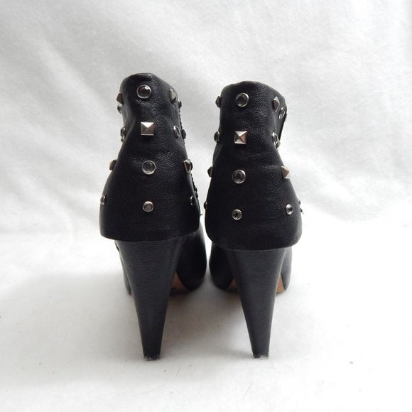 Vince Camuto Womens Black Open Toe Stilettos With Spikes Size 6.5B - Picture 4 of 12